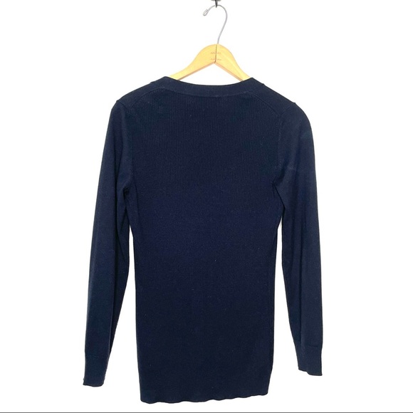 Banana Republic | Navy V-neck Cardigan Sweater - Picture 5 of 7